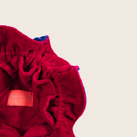 Pink & Blue Bonnet Pouch