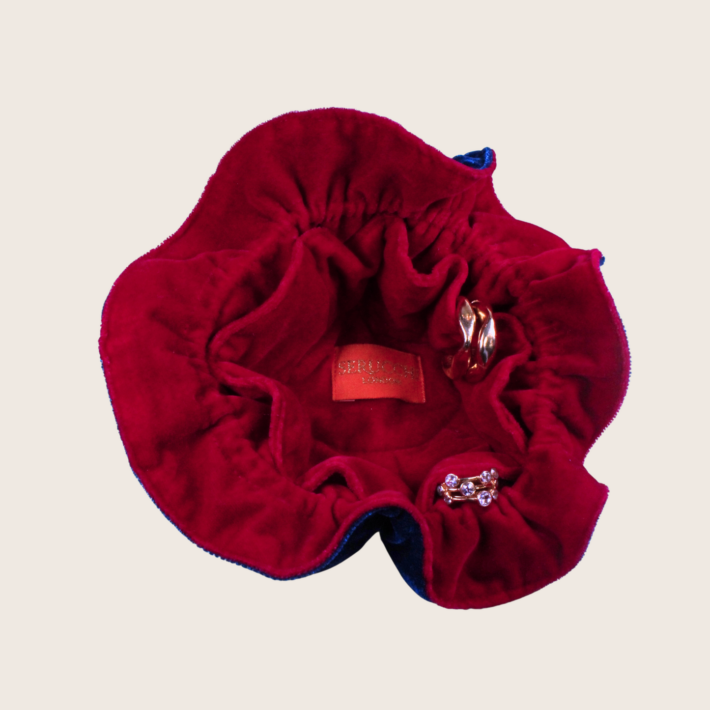 Pink & Blue Bonnet Pouch