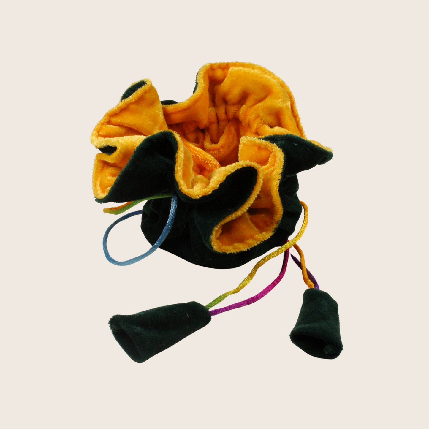 Green & Yellow Bonnet Pouch