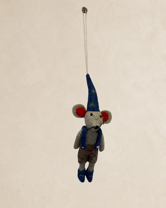 Christmas Wizard Mouse - Blue Hat