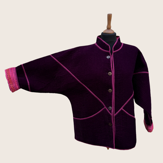 Burgundy Velvet Jacket