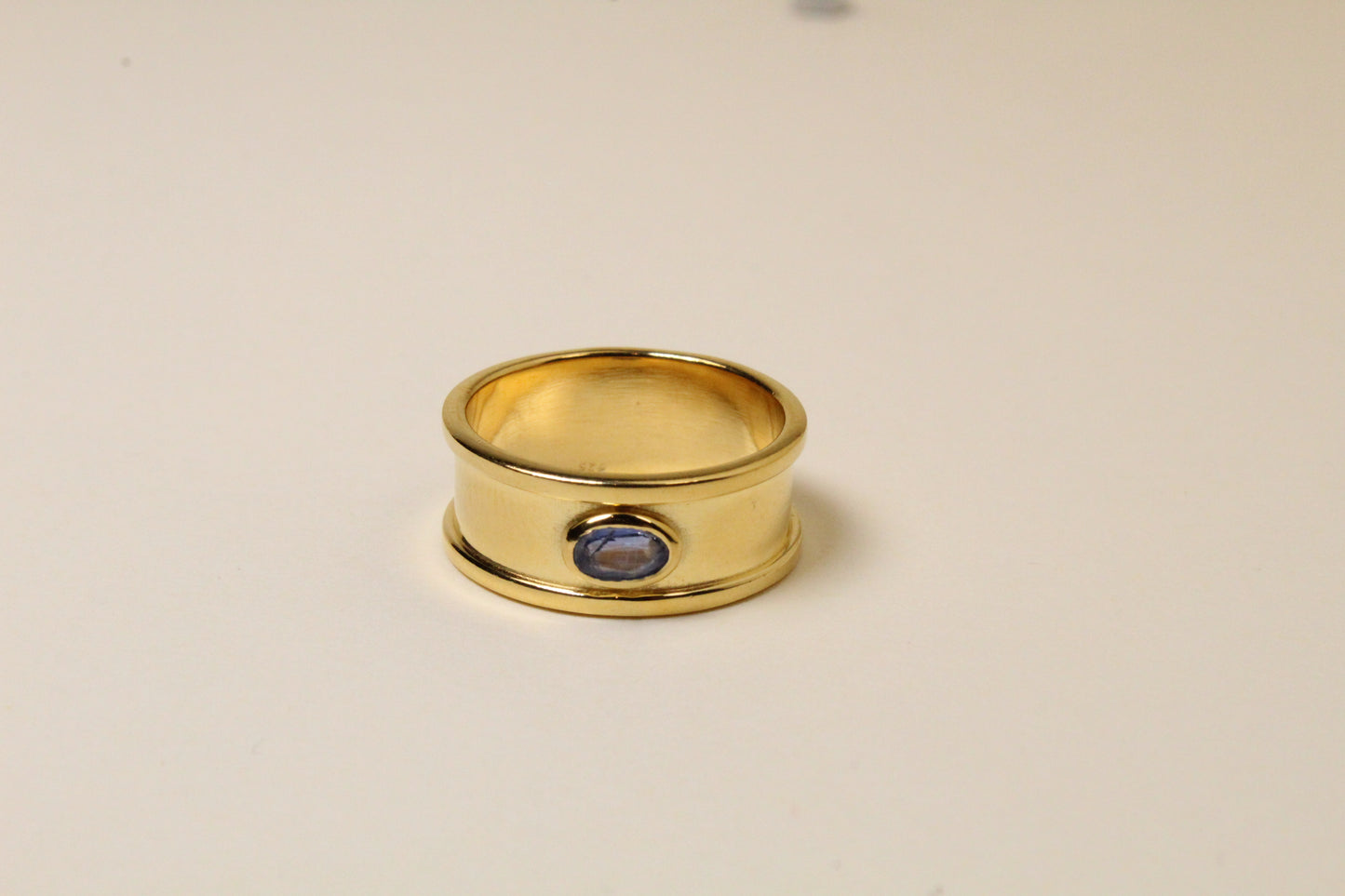 Blue Kyanite Pillar Ring