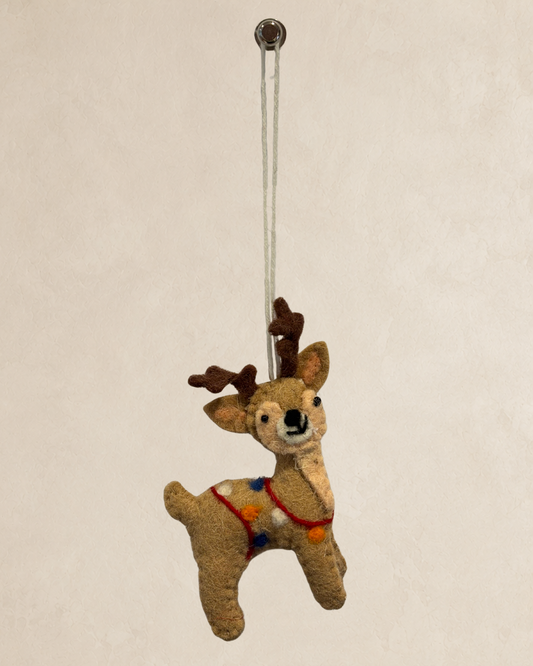Festive Reindeer - Red Garland