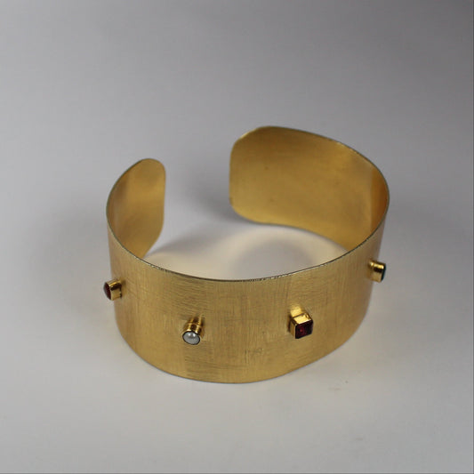 Gold Multi-Gem Cuff