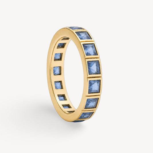 London Blue Topaz Eternity Ring
