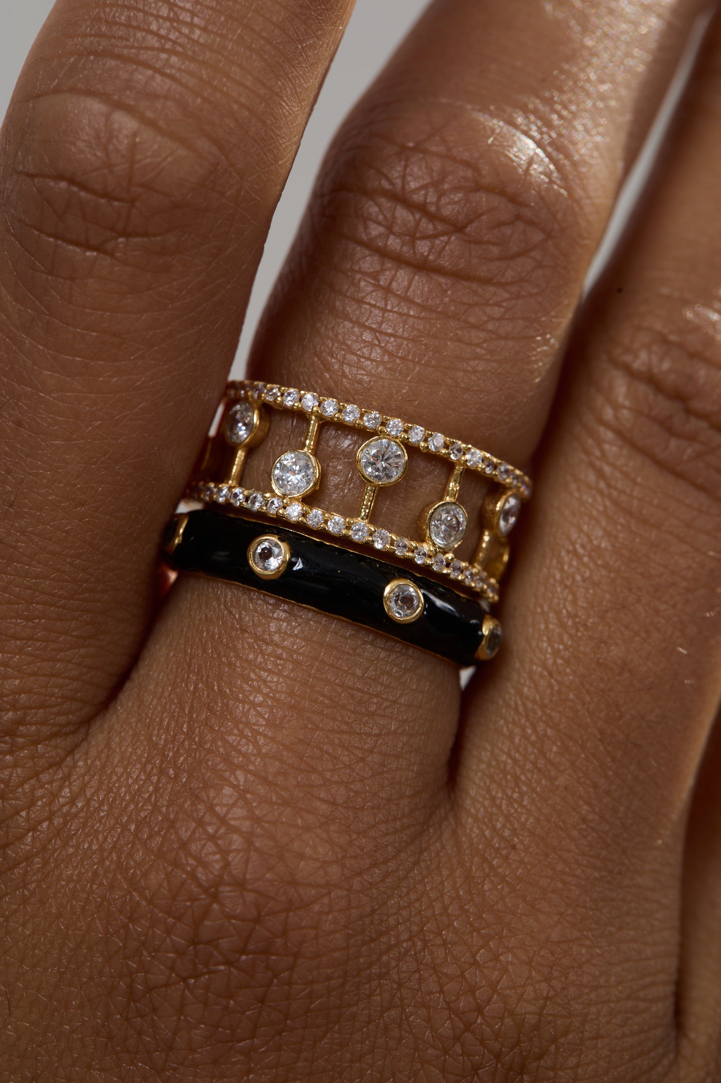 Pink Opal Abacus Ring