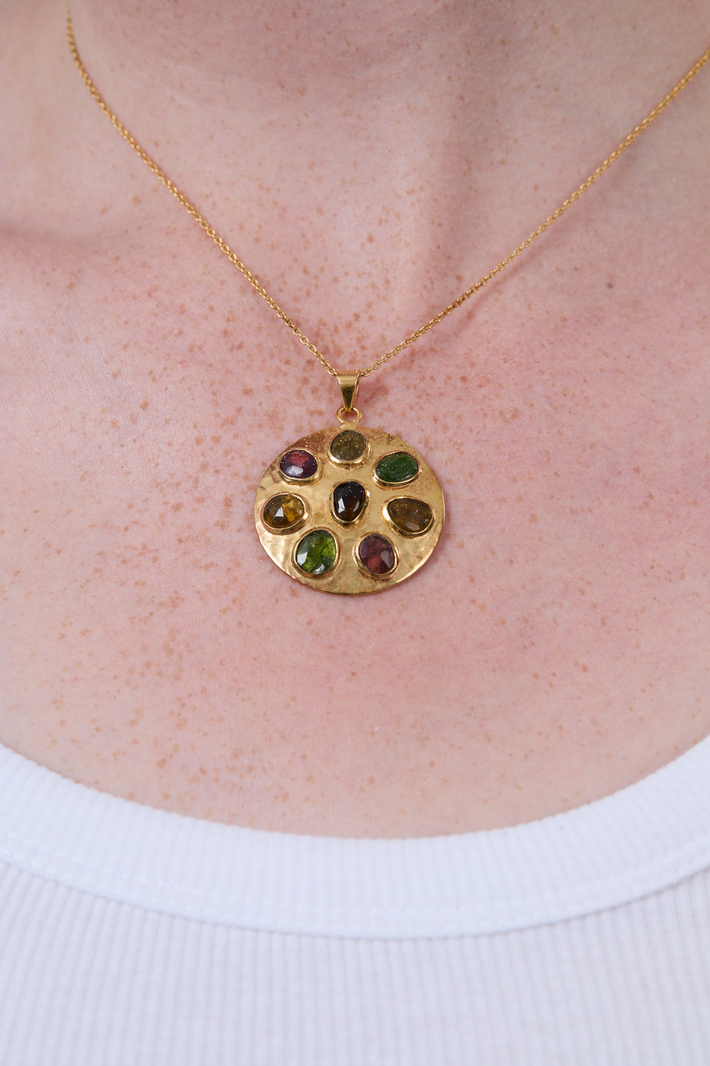 Gem Shields Necklace