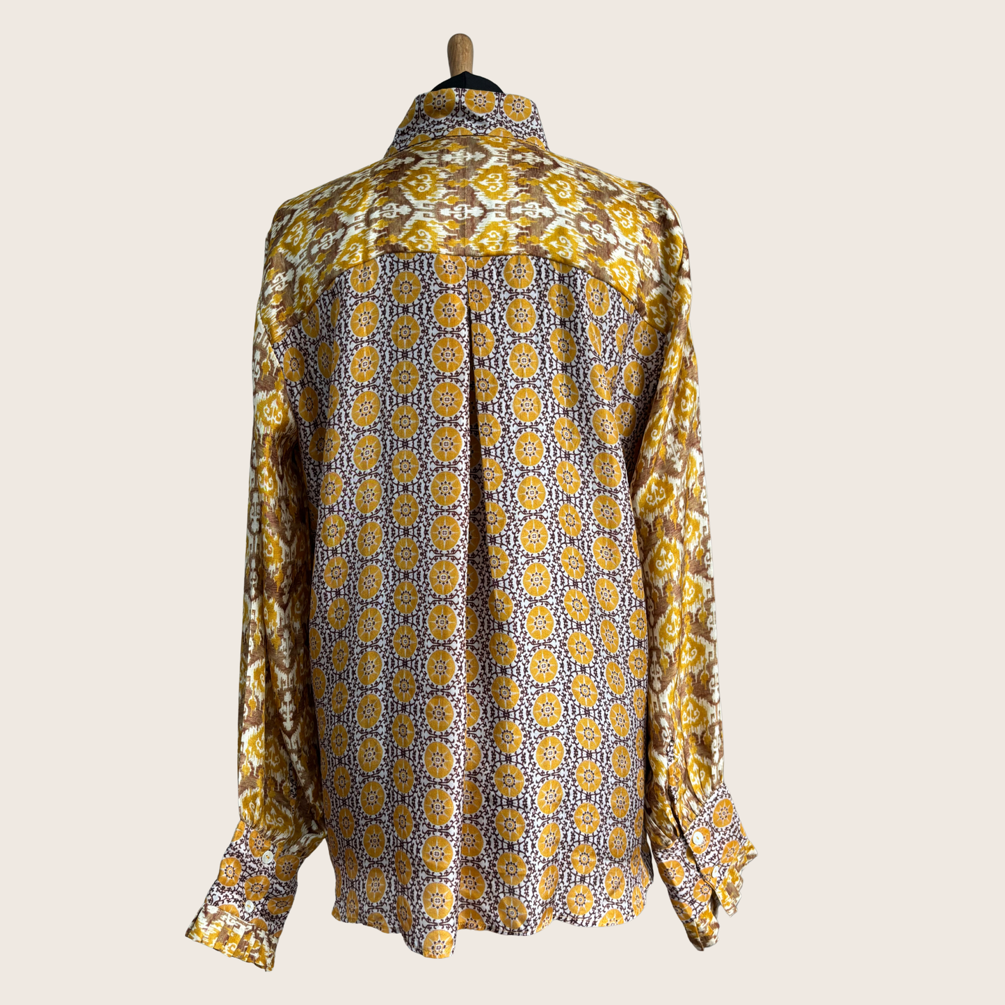 The Mustard Weave Silk Shirt