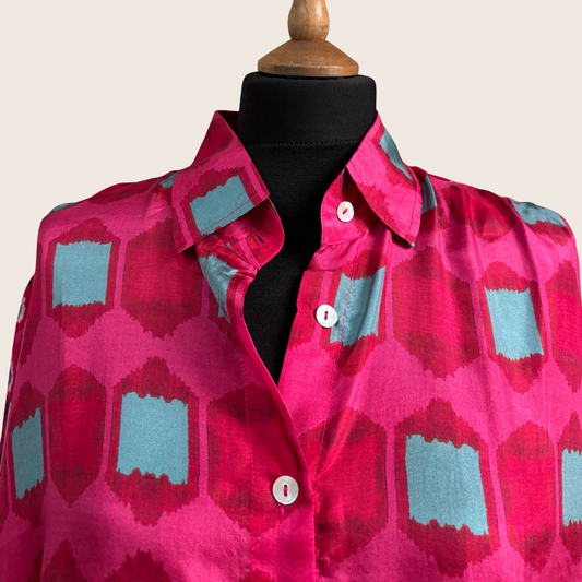 The Square Mosaic Silk Shirt
