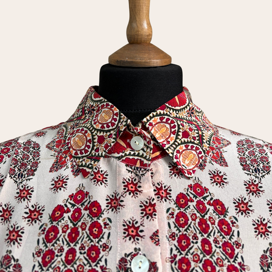The Bloom Tapestry Silk Shirt