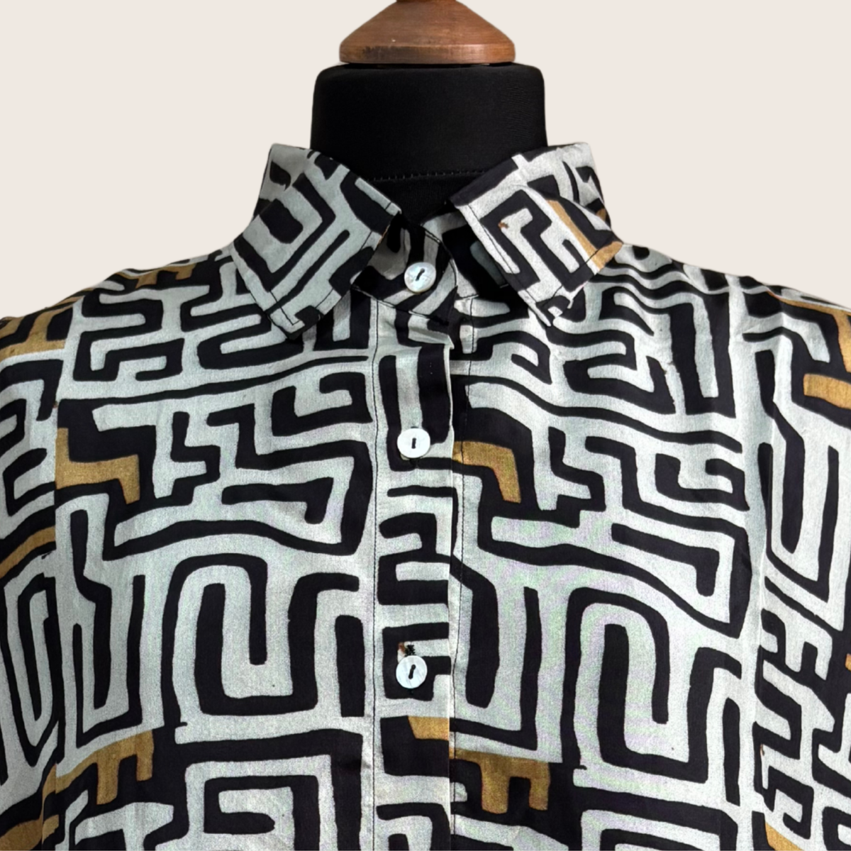 No. 24 The Gilded Maze Silk Shirt