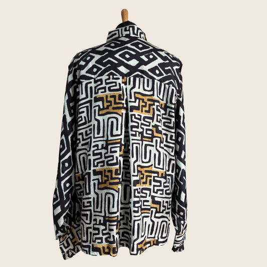 No. 24 The Gilded Maze Silk Shirt