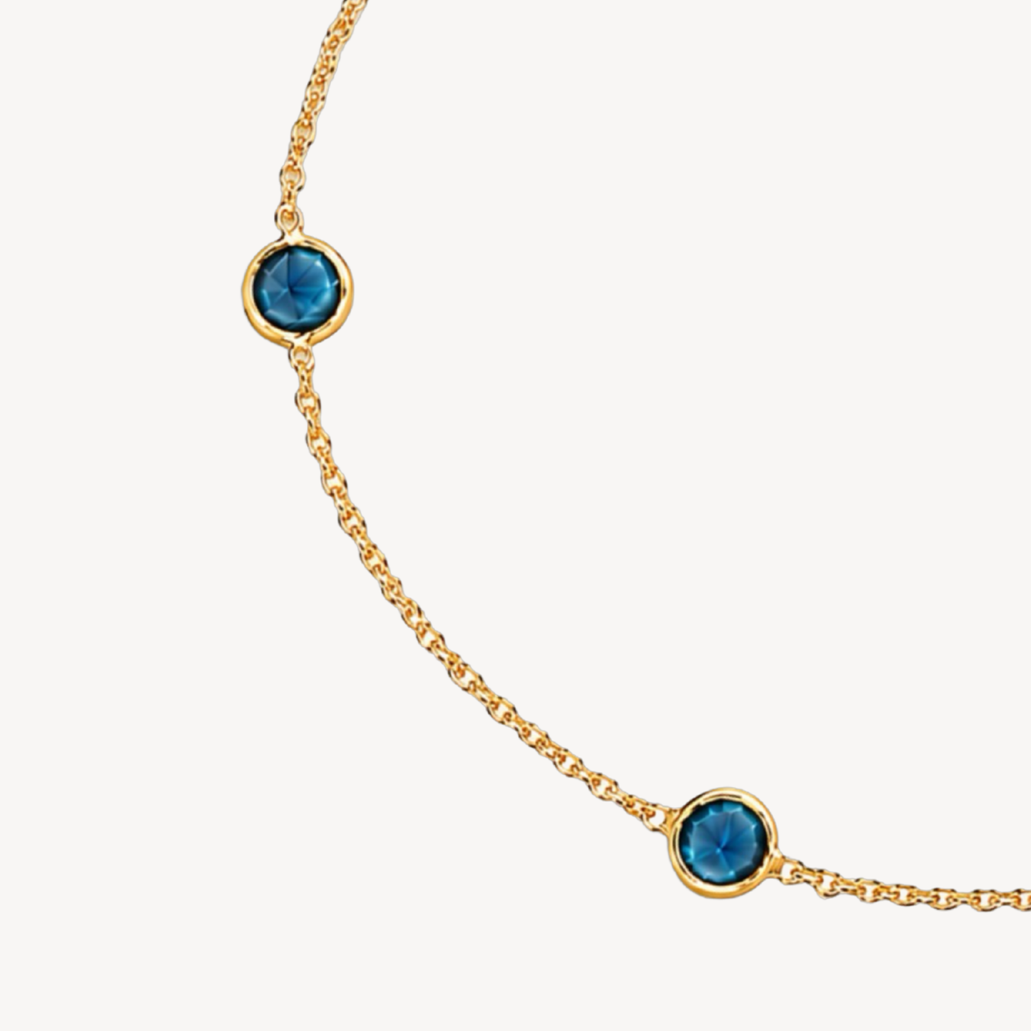 London Blue Topaz Dapple Round Bracelet