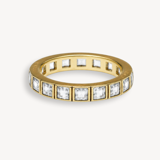 White Topaz Eternity Ring
