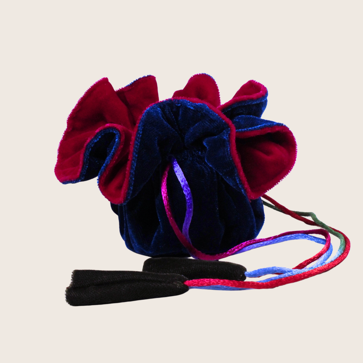 Pink & Blue Bonnet Pouch