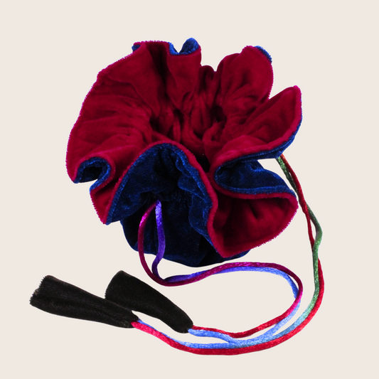 Pink & Blue Bonnet Pouch
