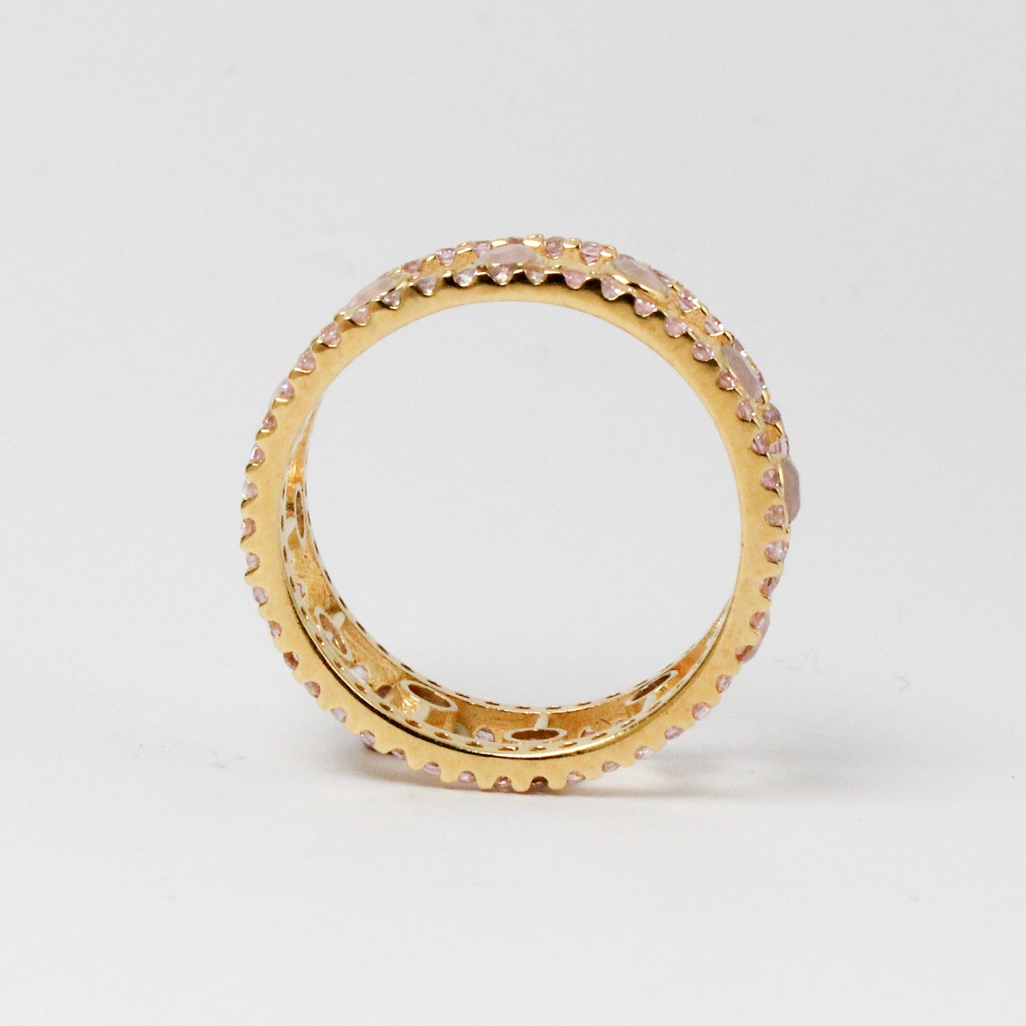 Pink Opal Abacus Ring