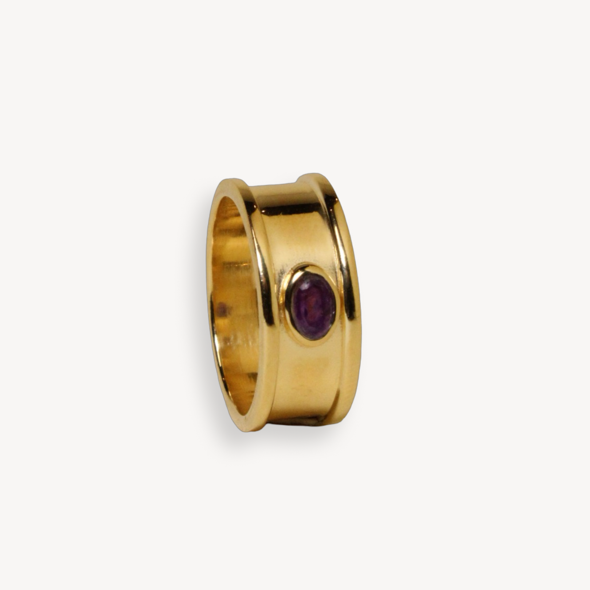 Amethyst Pebble Ring