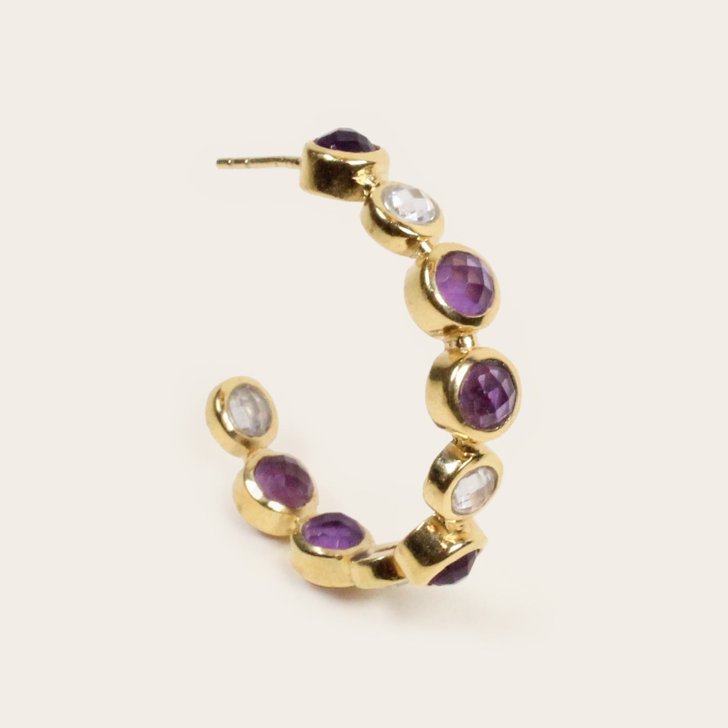 Purple Amethyst Bon Bon Earrings