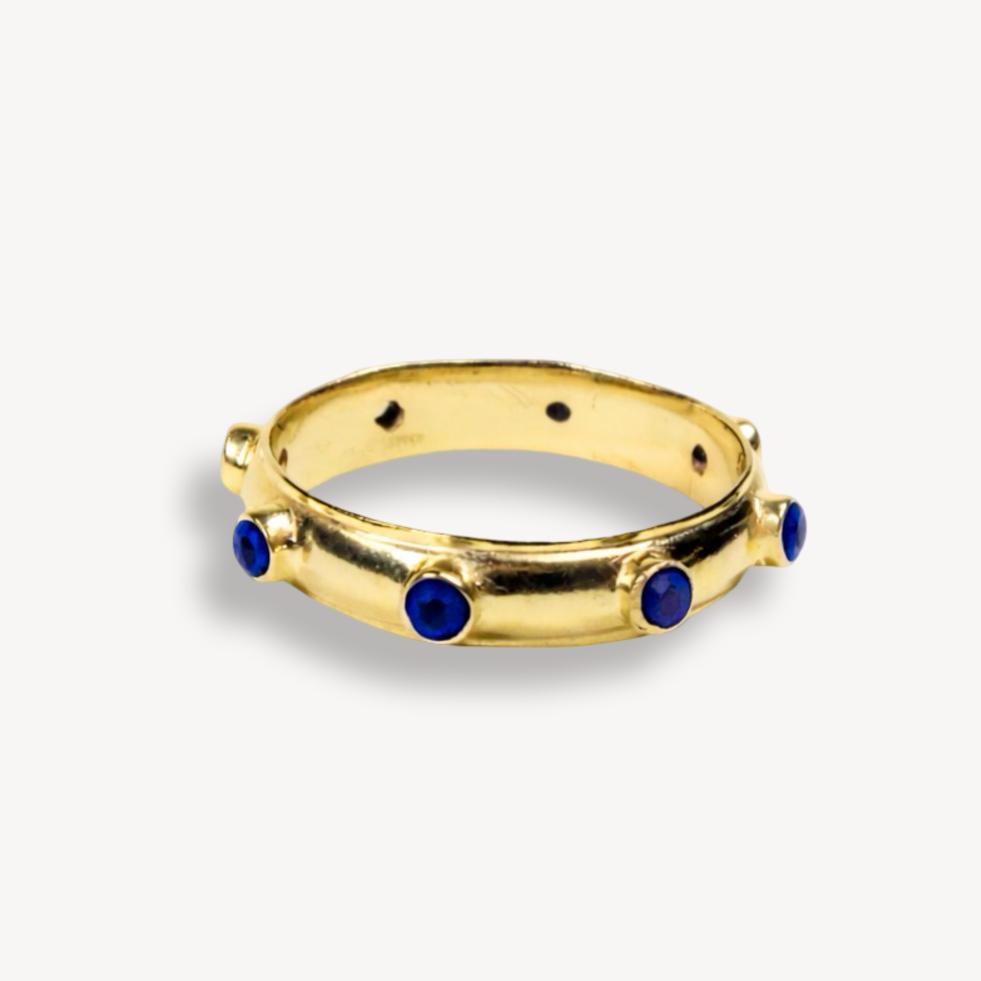 Lapis Gold Orbit Ring