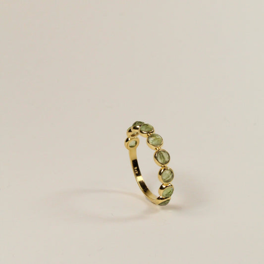 Green Peridot Bon Bon Ring