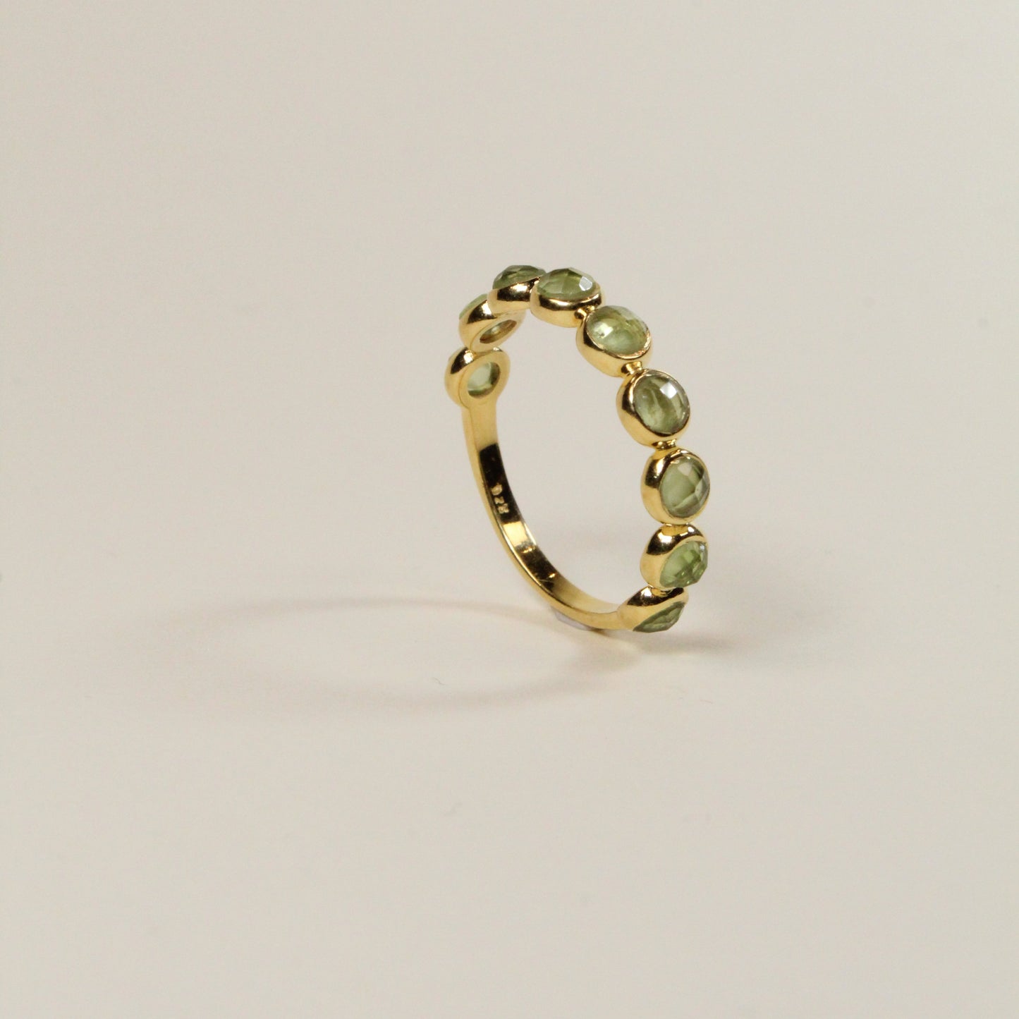 Green Peridot Bon Bon Ring