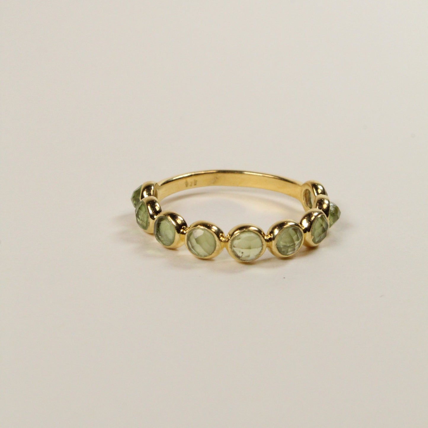 Green Peridot Bon Bon Ring