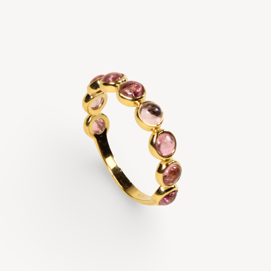 Pink Tourmaline Bon Bon Ring