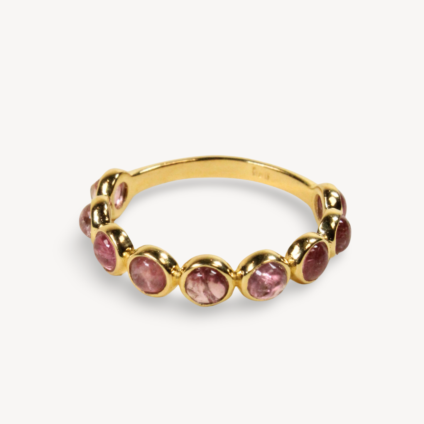 Pink Tourmaline Bon Bon Ring