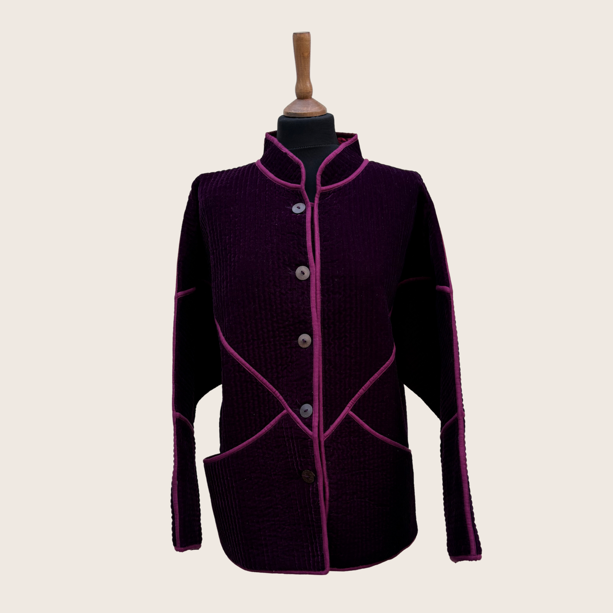 Navy Velvet Jacket