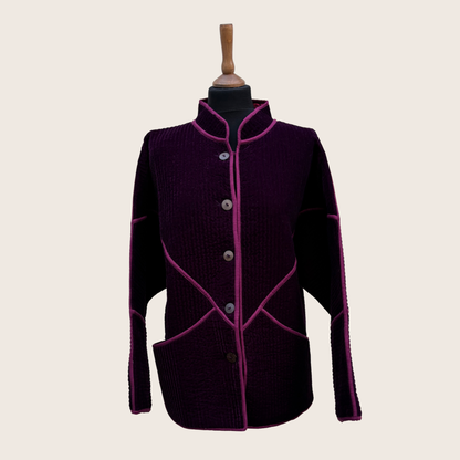 Burgundy Velvet Jacket
