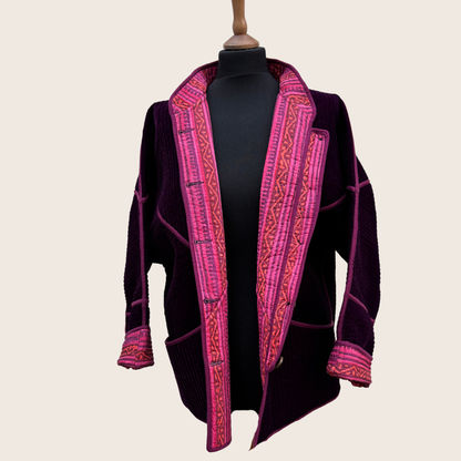 Burgundy Velvet Jacket
