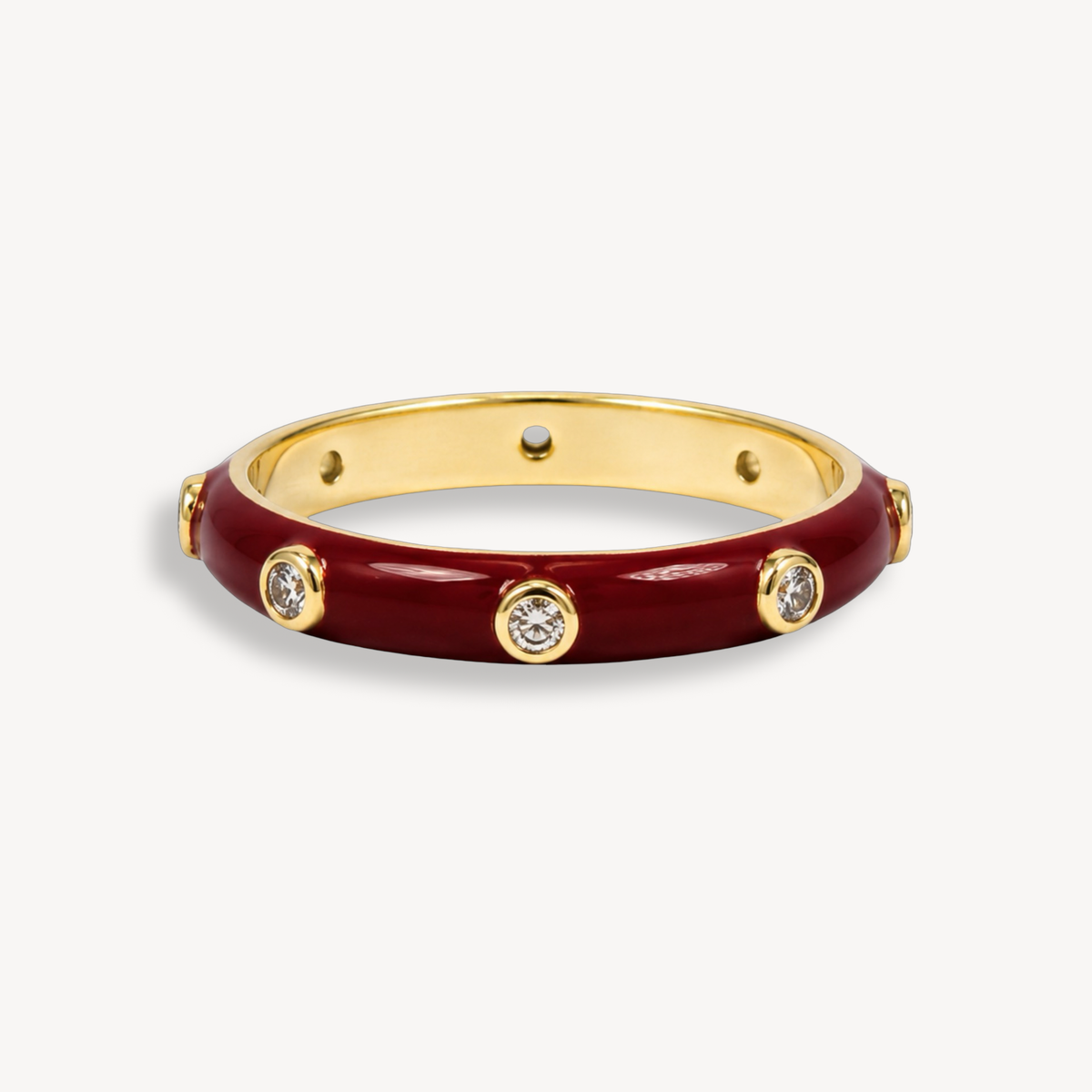 Butterscotch Enamel Ring
