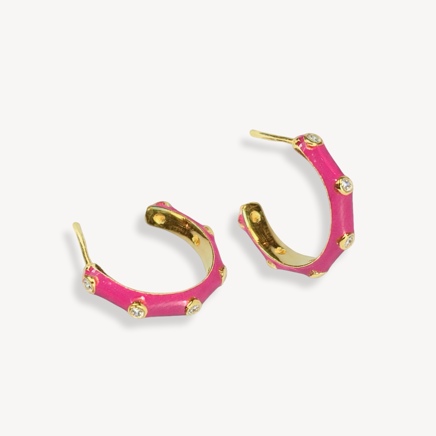 Candy Enamel Hoops