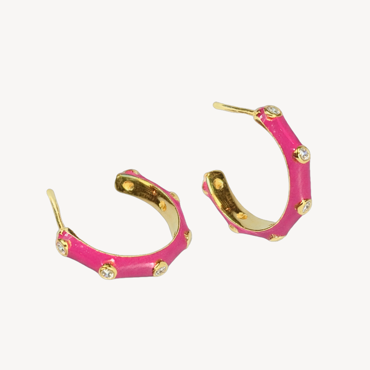 Lollipop Candy Enamel Hoops