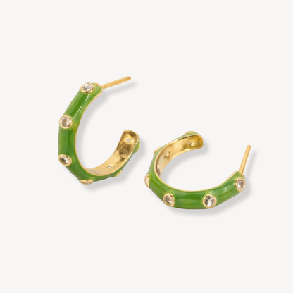 Candy Enamel Hoops