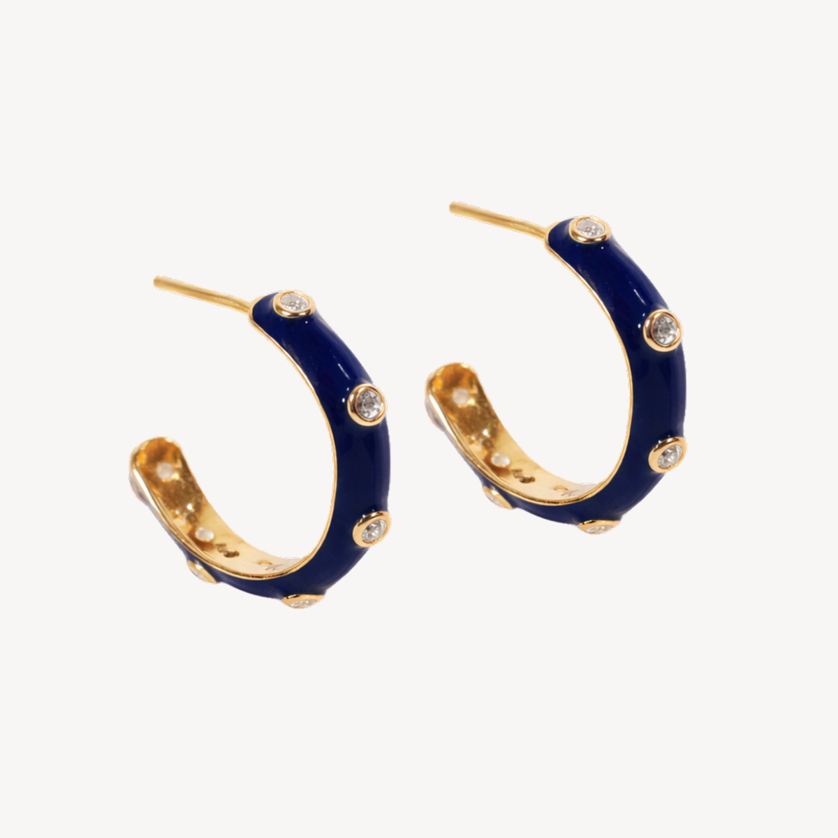 Damson Candy Enamel Hoops