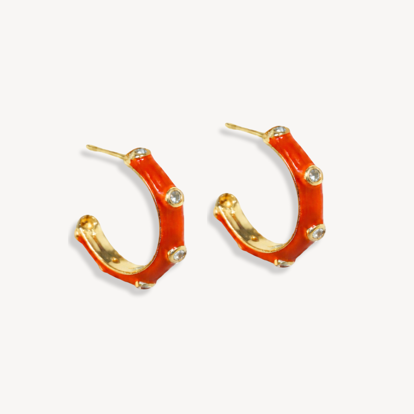 Candy Enamel Hoops