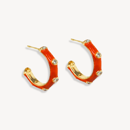 Candy Enamel Hoops