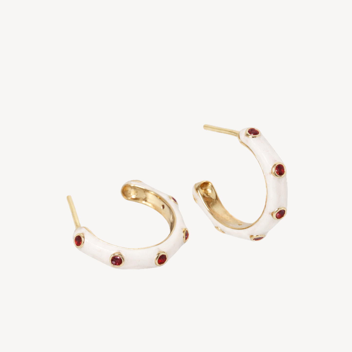 Candy Enamel Hoops