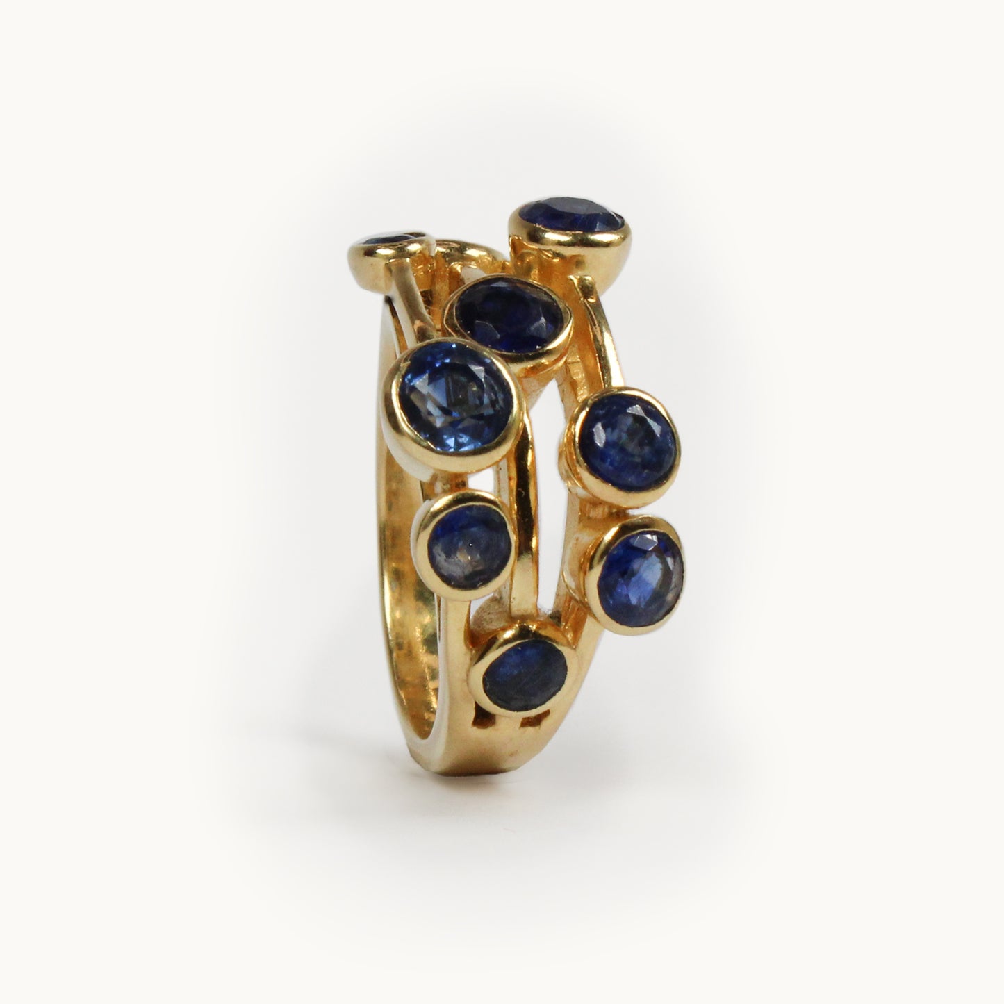 Blue Kyanite Cascade Ring