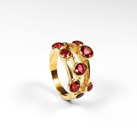 Pink Nano Cascade Ring