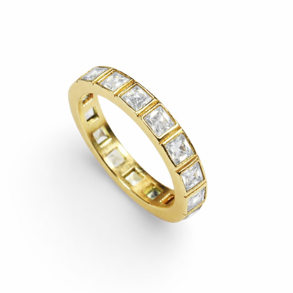 White Topaz Eternity Ring
