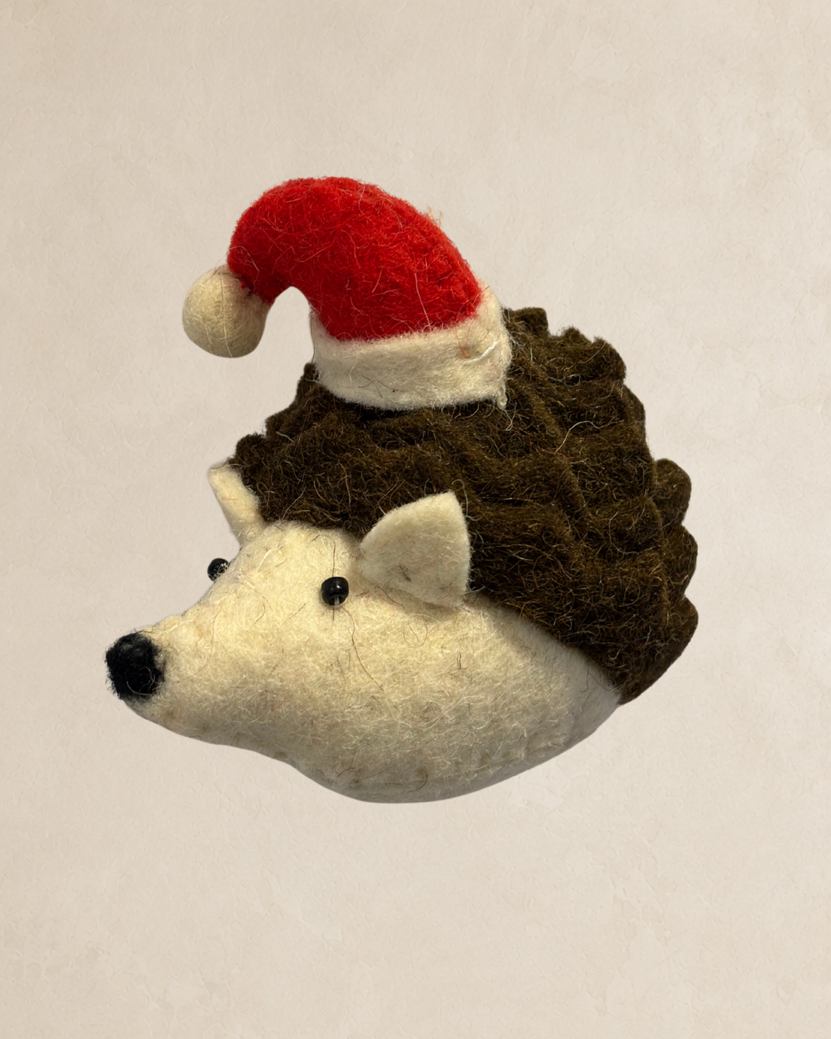 Christmas Hedgehog - Dark Brown
