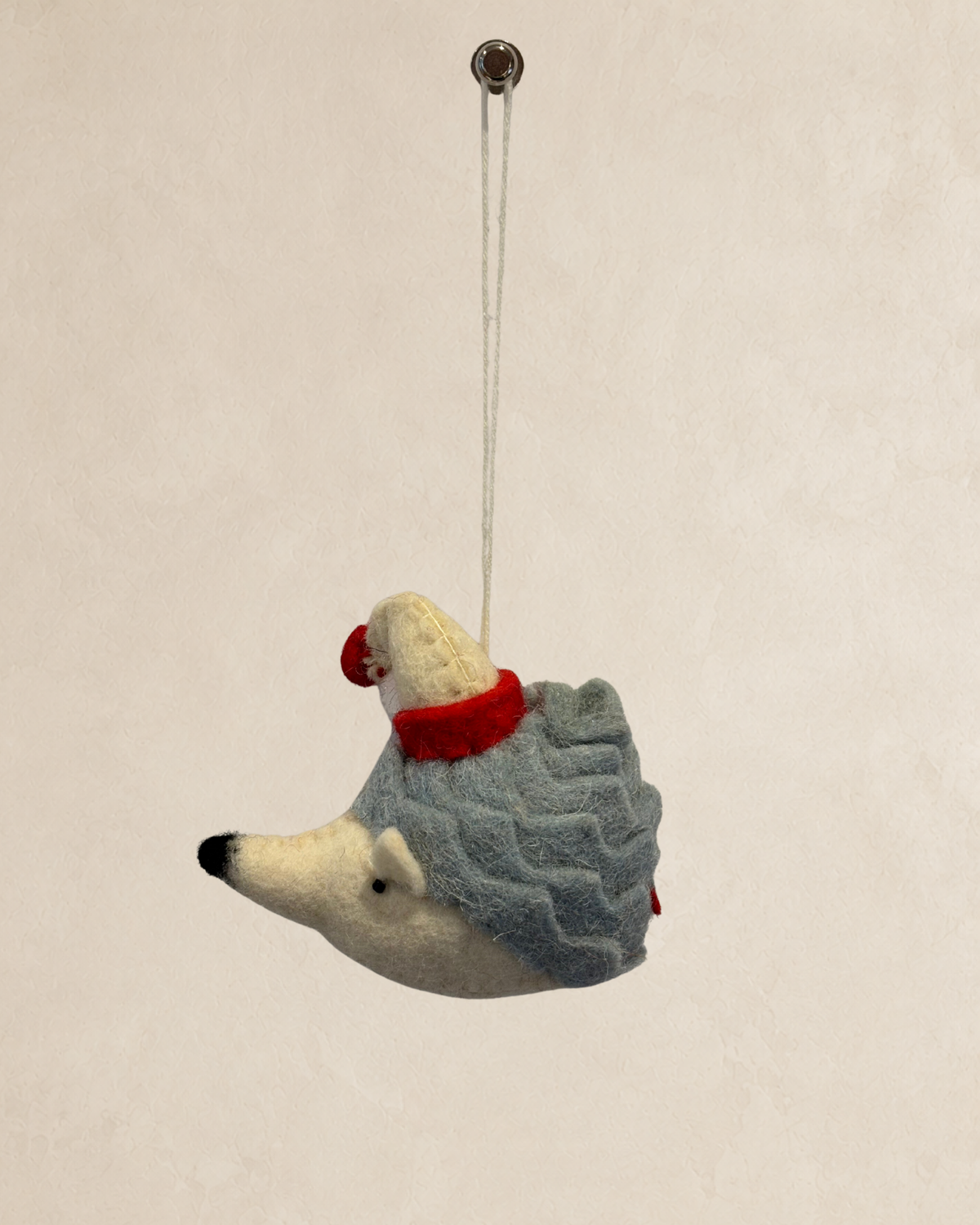Christmas Hedghog - Grey