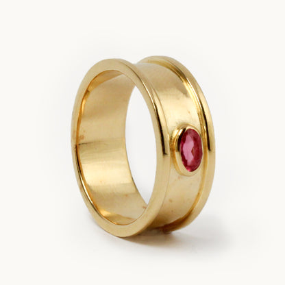 Pink Nano Pebble Ring
