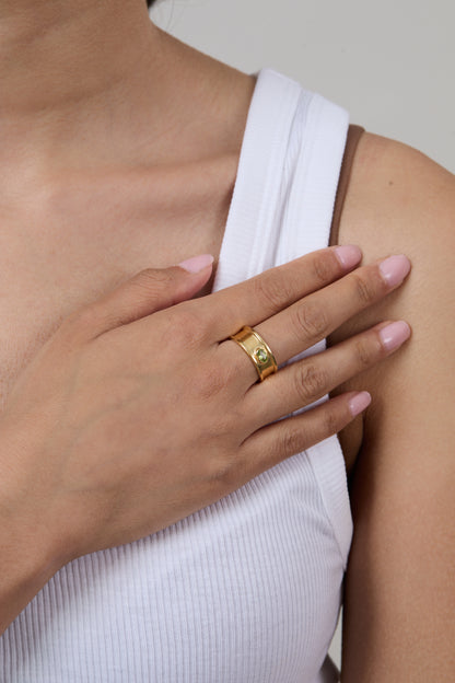 Pink Nano Pebble Ring