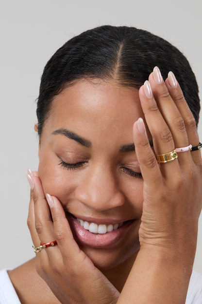 Blue Topaz Pebble Ring
