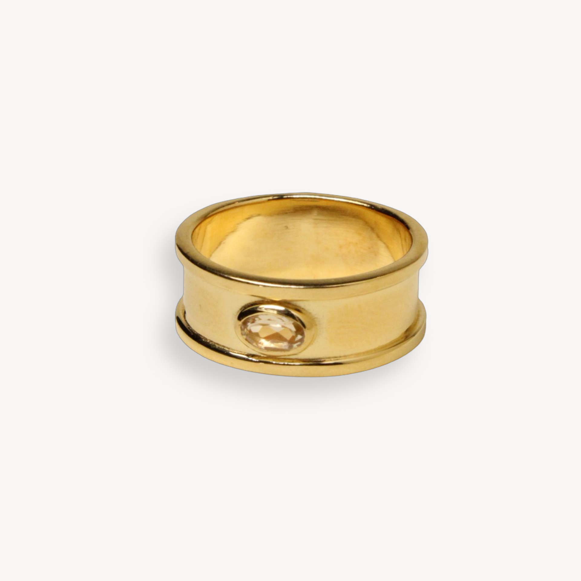 Citrine Pebble Ring