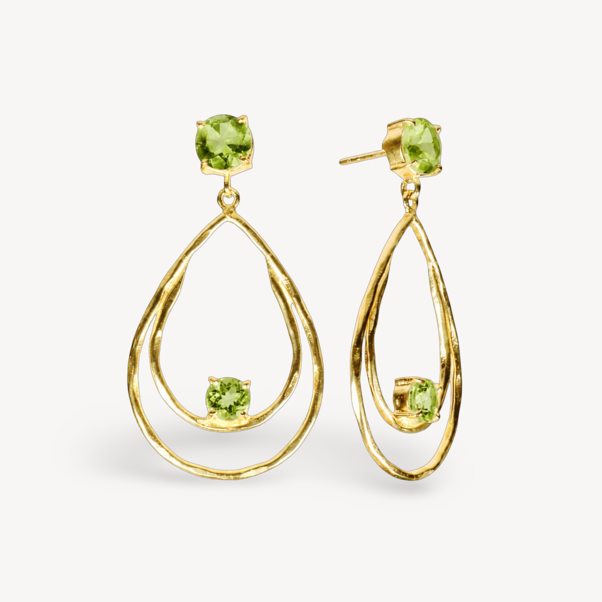 Peridot Double Drop Earrings